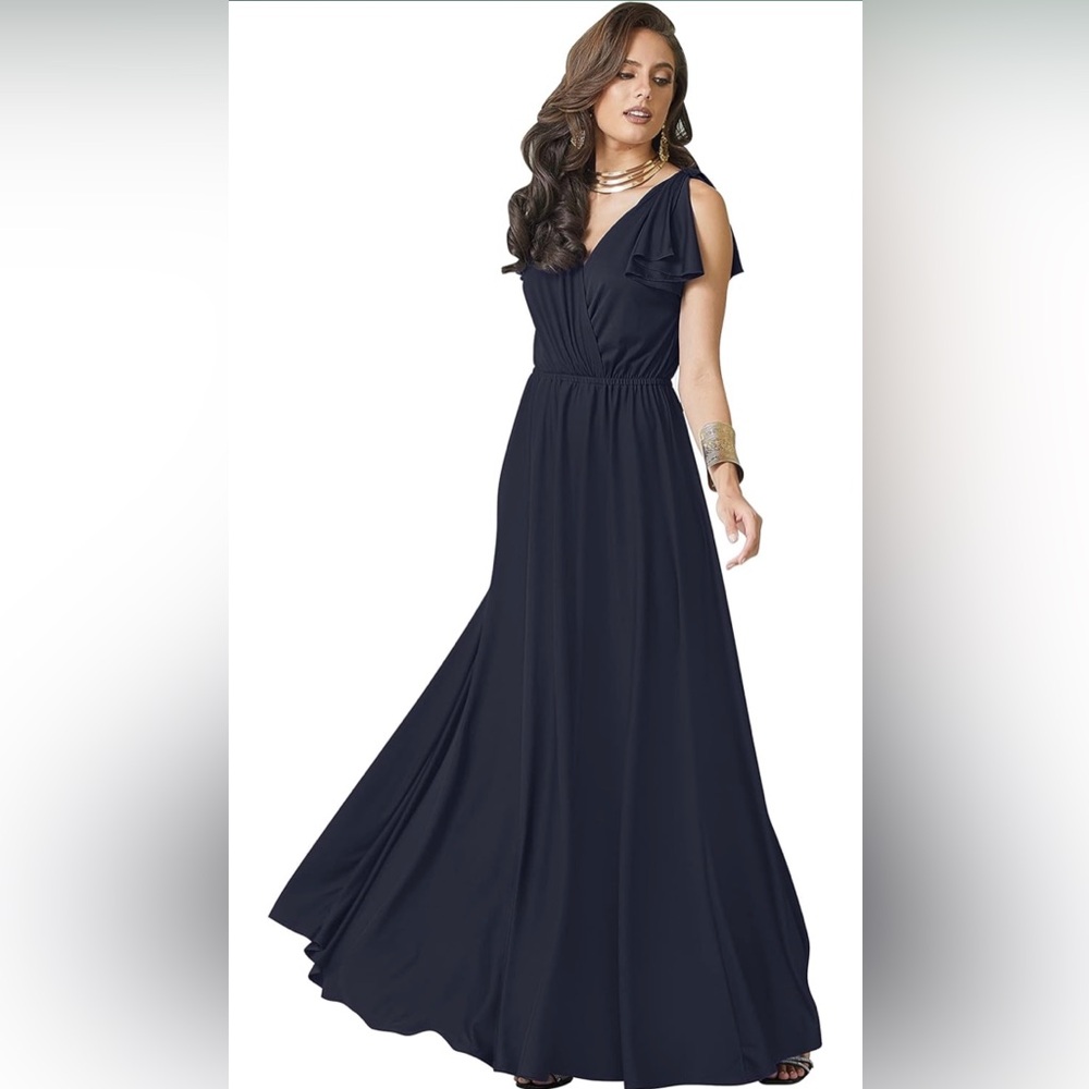 Chic Midnight Blue Wedding Dress